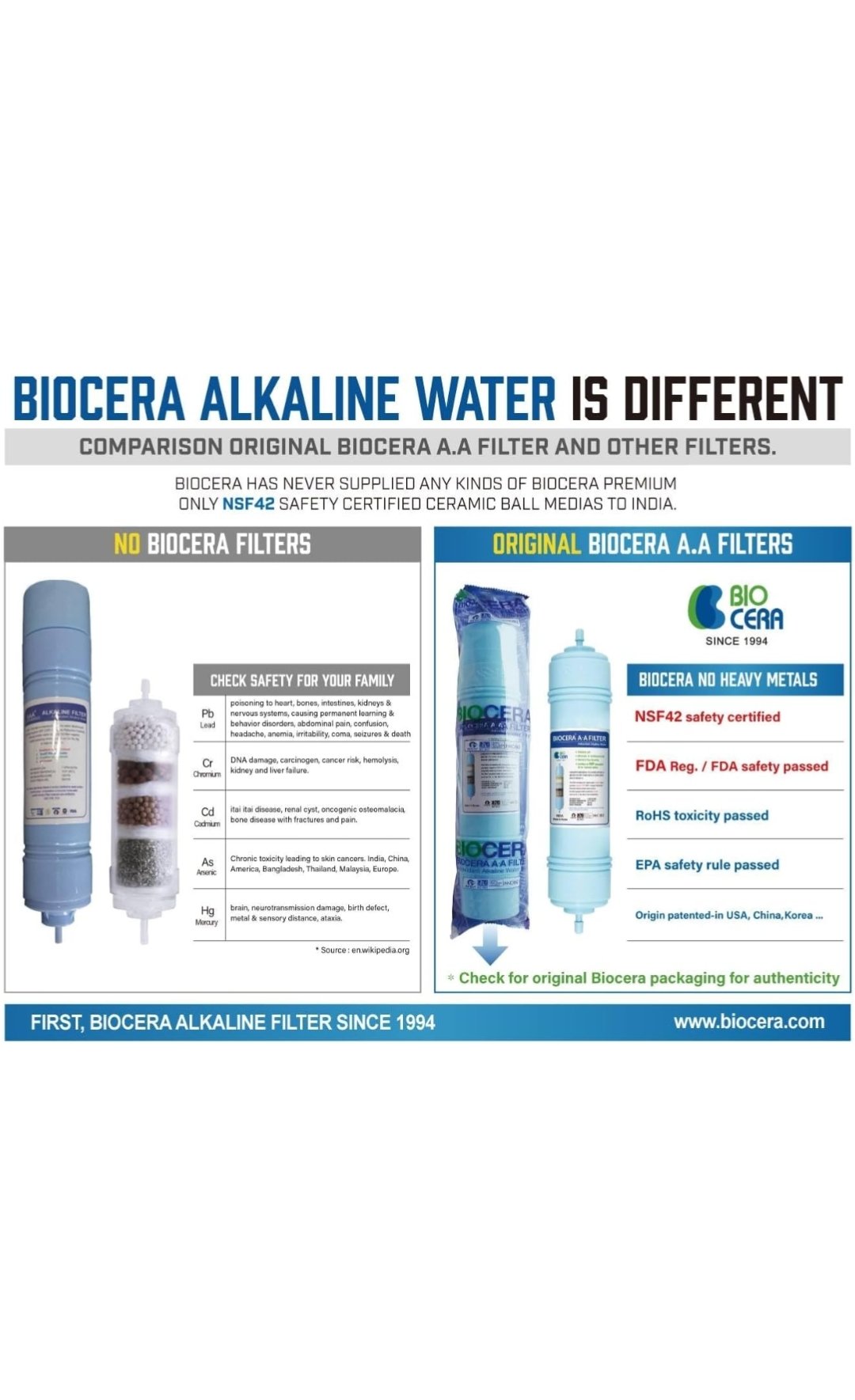 biocera aa antioxidant alkaline water filter for ro water purifier – 11 inch filter, ph boosting biocera aa antioxidant alkaline water filter for ro water purifier – 11 inch filter, ph boosting