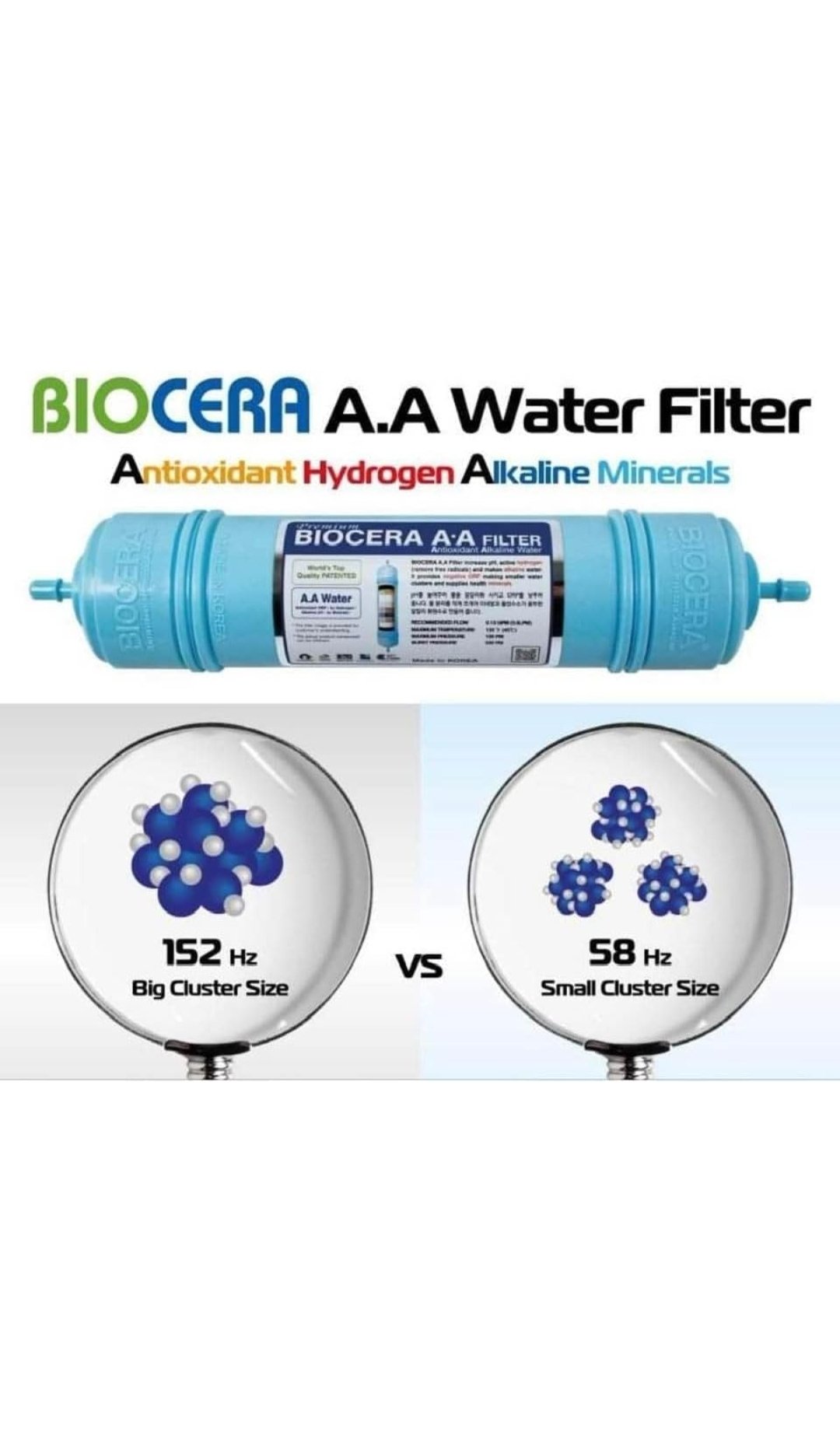 biocera aa antioxidant alkaline water filter for ro water purifier – 11 inch filter, ph boosting biocera aa antioxidant alkaline water filter for ro water purifier – 11 inch filter, ph boosting